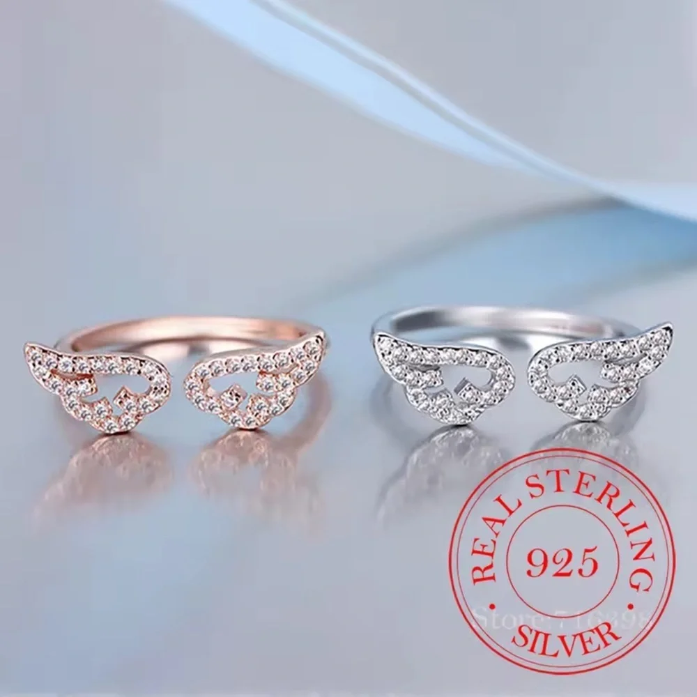 Sterling Silver Angel Wing Ring 🪽